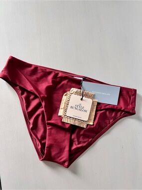 ANTONIO MELANI Burgundy Bikini Bottom